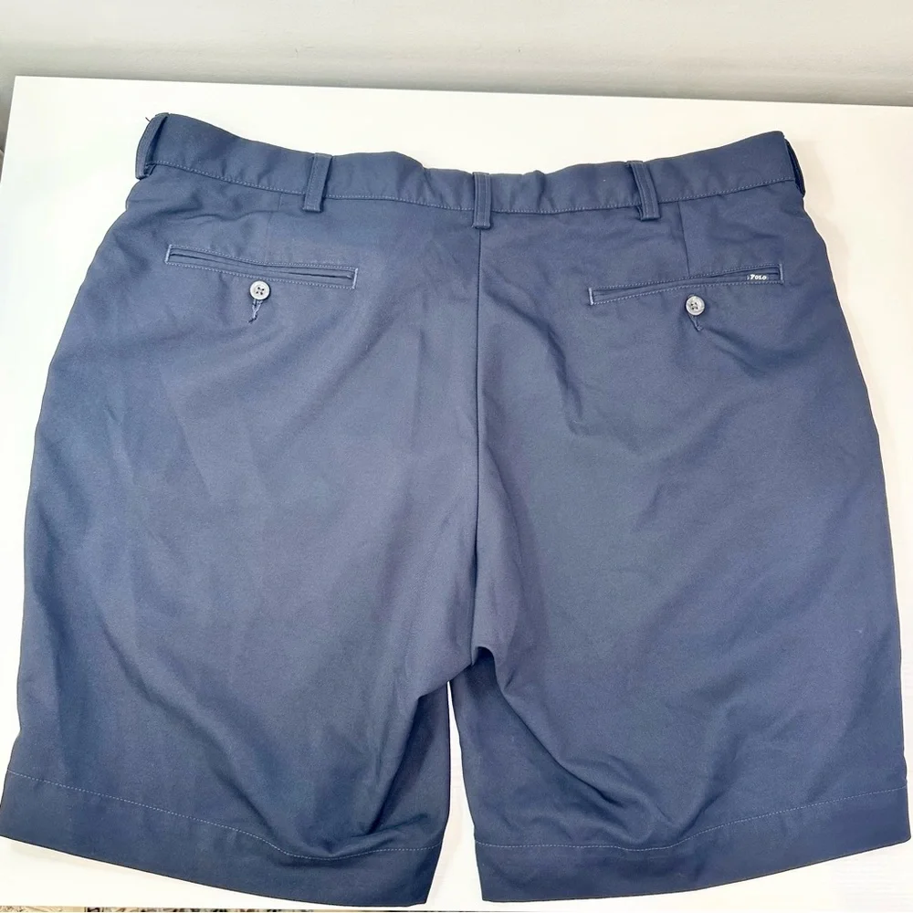 Polo Ralph Lauren Classic Fit Flat Front Shorts, Navy Blue, 36 Waist